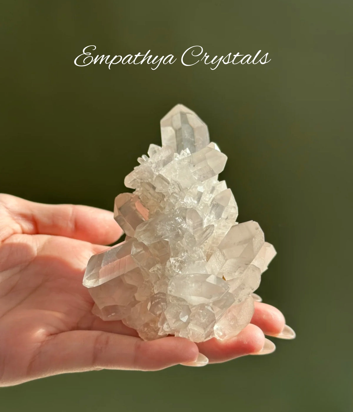 White Crystal Cluster