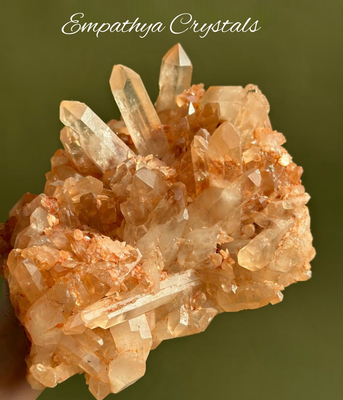 Red Skin Crystal Cluster